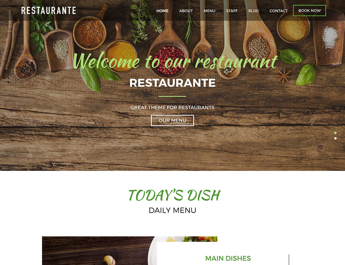 1637974849 9 mejores temas gratuitos de WordPress para restaurantes 2021