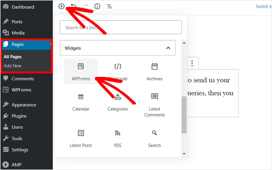 Agregue el bloque WPForms a la publicación o página de WordPress - Themelocal Agregue el bloque WPForms a la publicación o página de WordPress