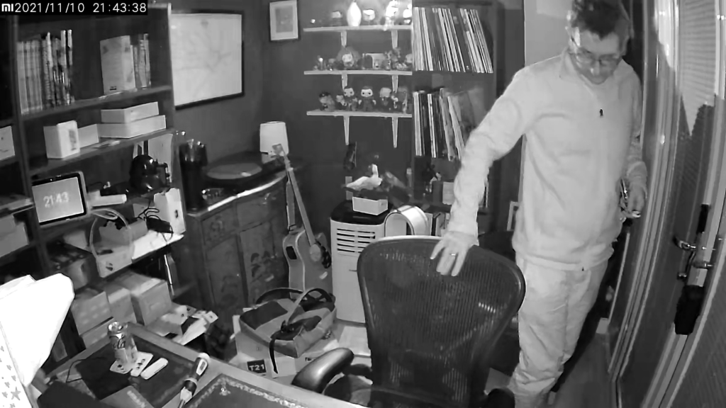 Mi Home Security Camera 360 ° 2K muestra nocturna