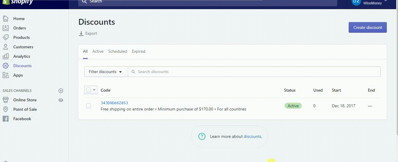 1638270019 457 Como crear descuentos de envio gratis en Shopify