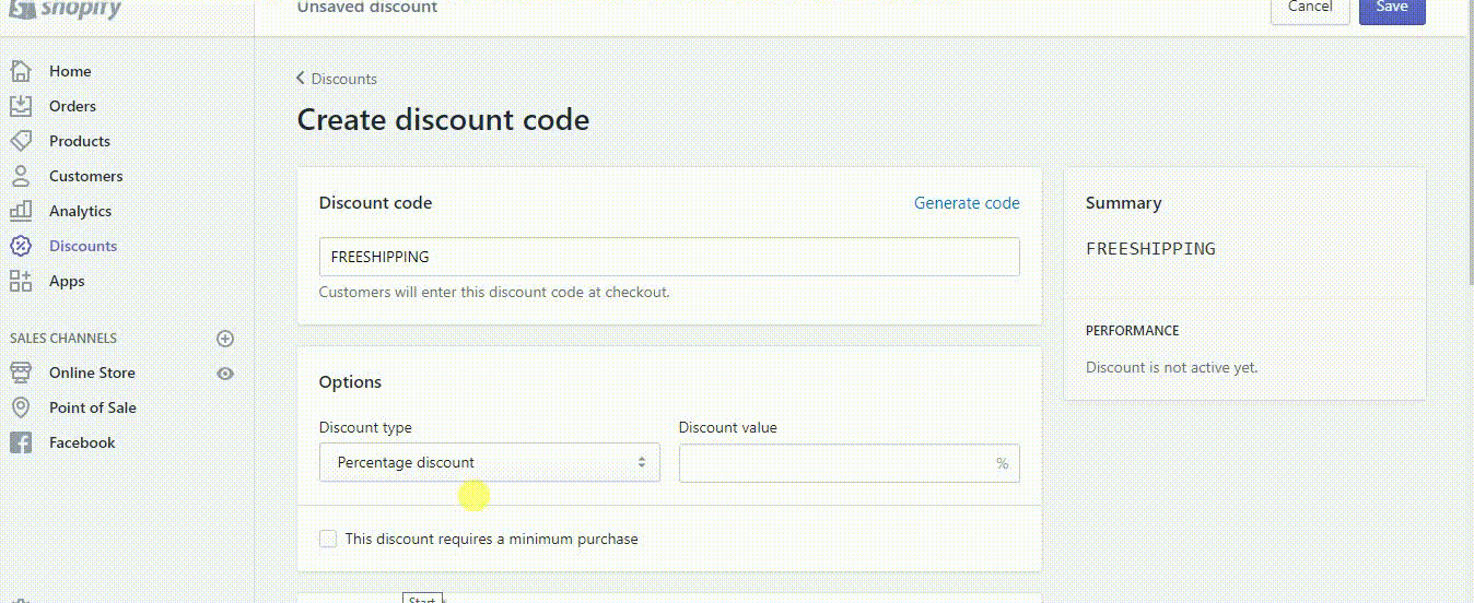 1638270023 330 Como crear descuentos de envio gratis en Shopify