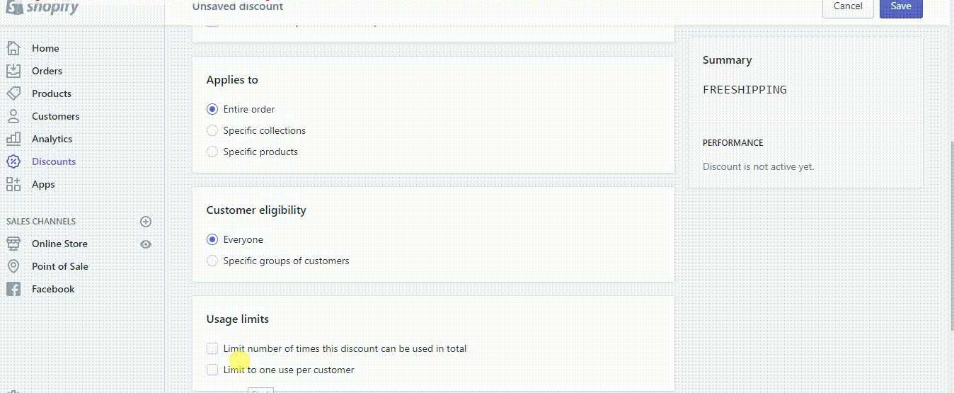 1638270024 171 Como crear descuentos de envio gratis en Shopify