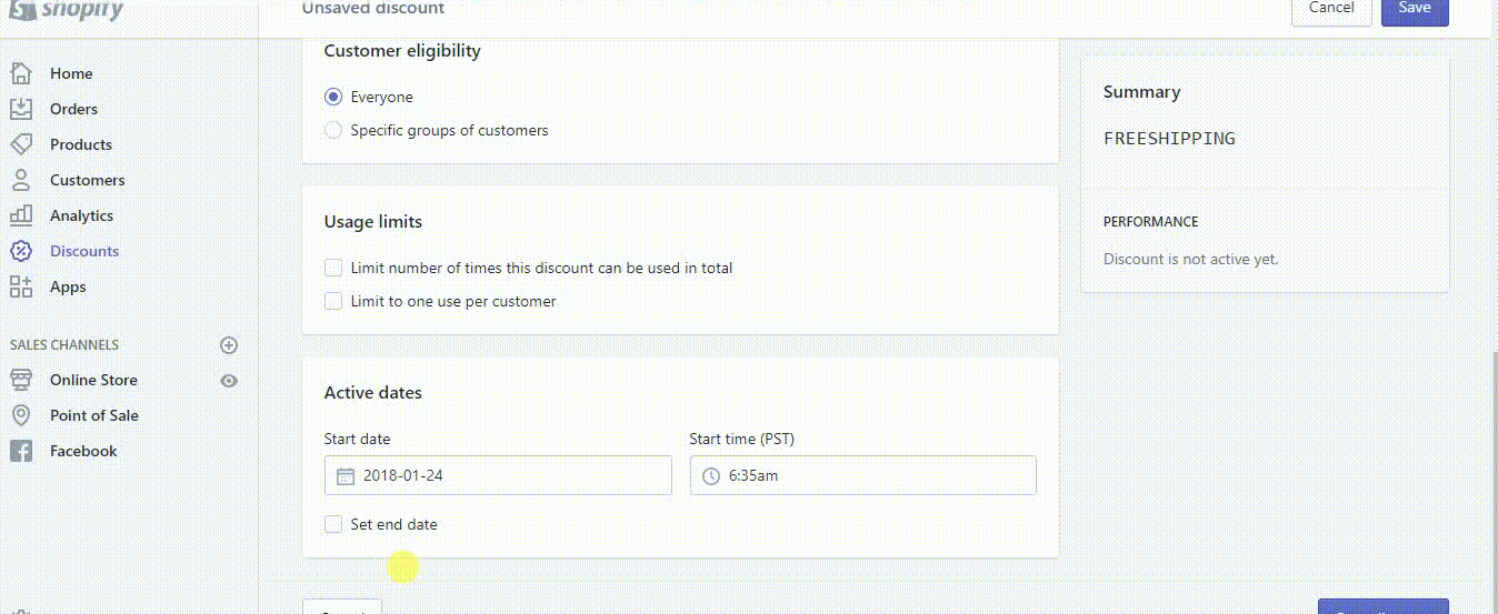 1638270025 859 Como crear descuentos de envio gratis en Shopify
