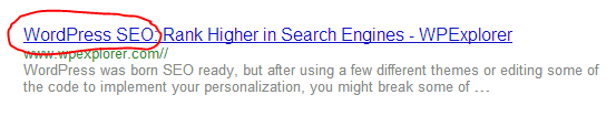 Utilice palabras clave en los títulos