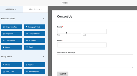 Editar campos de formulario en WPForms - Themelocal Editar campos de formulario en WPForms