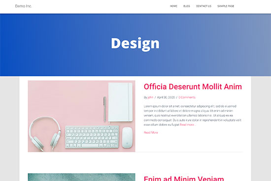 Una plantilla de categoría hecha con Beaver Builder
