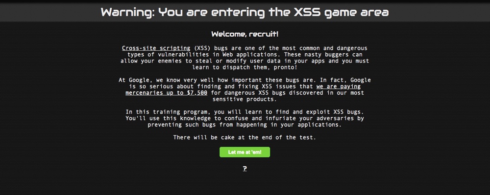 Juego de Google XSS