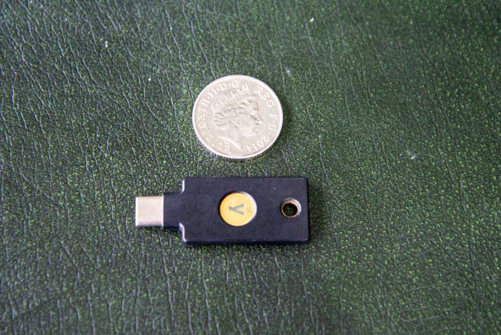Yubico Yubikey 5C NFC tamaño