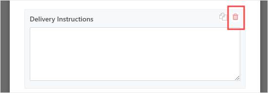Eliminar un campo en WPForms