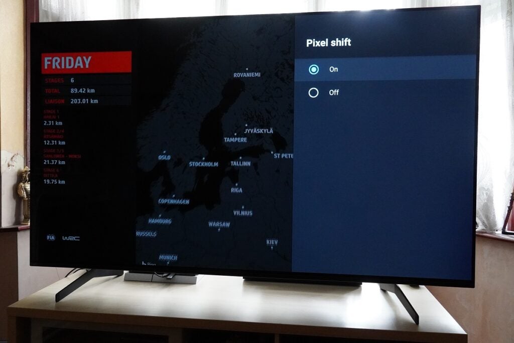 Cambio de píxeles OLED de Sony