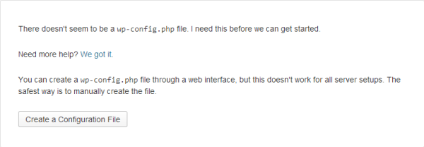 Configurar WordPress Paso 1