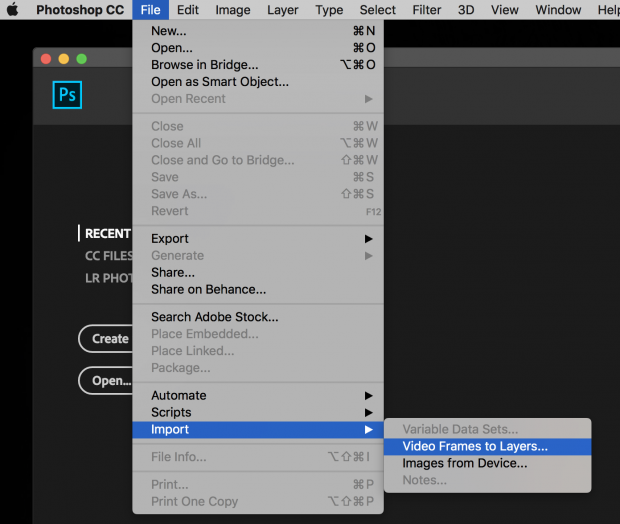 como crear un gif con photoshop