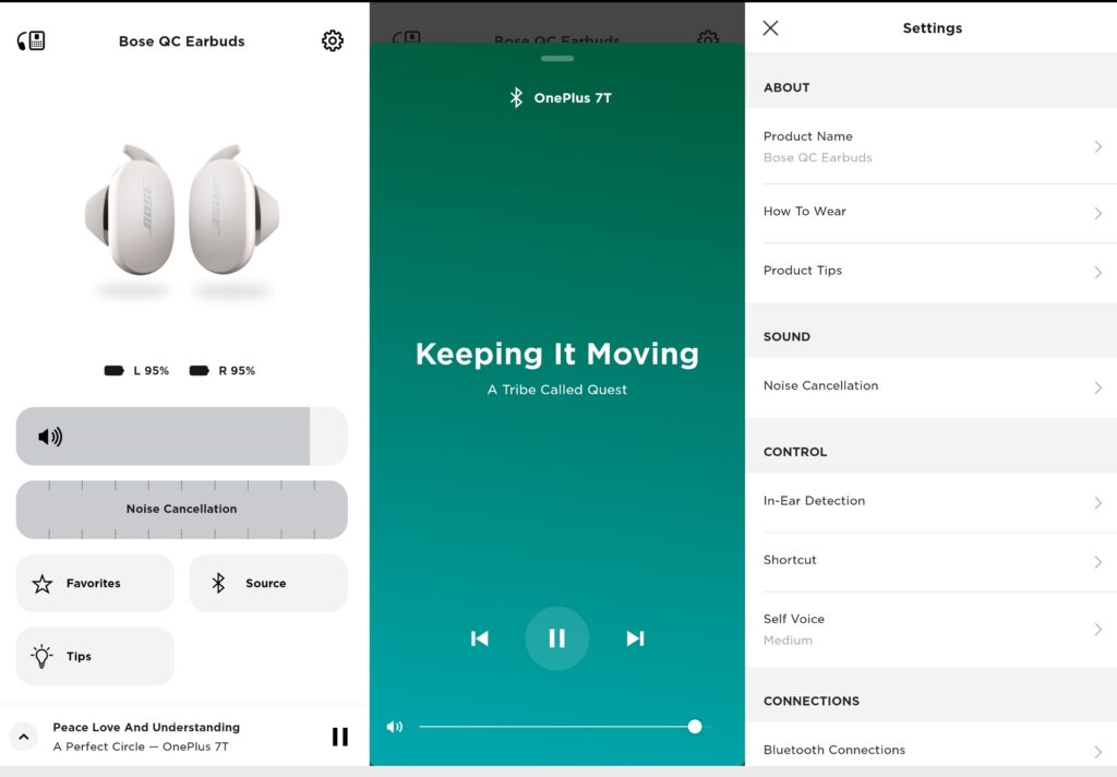 Aplicación Bose Music para los auriculares Bose QC