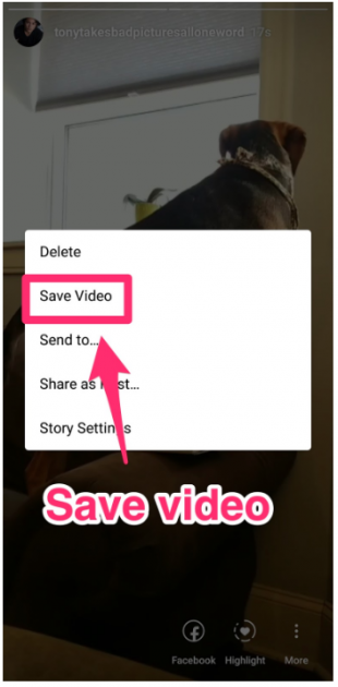 guardar la historia de Instagram