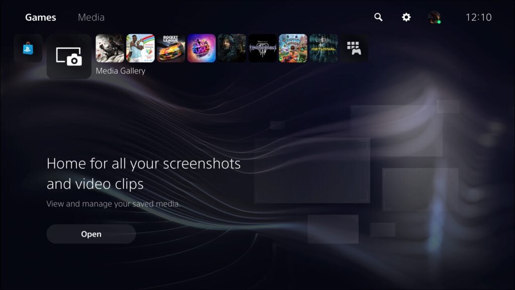 La Galería de medios es donde encontrará todos sus clips y fotos.