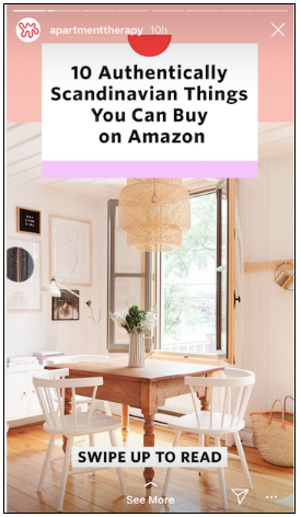Historias de Instagram de Apartment Therapy