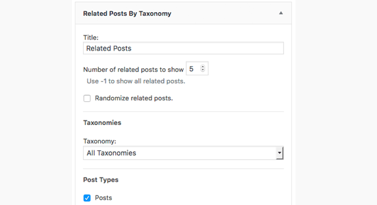 Publicaciones relacionadas por taxonomía