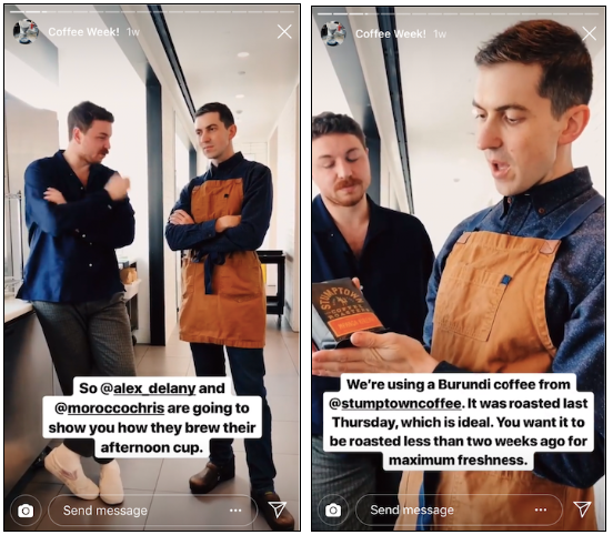 Bon Appetit Historia de Instagram