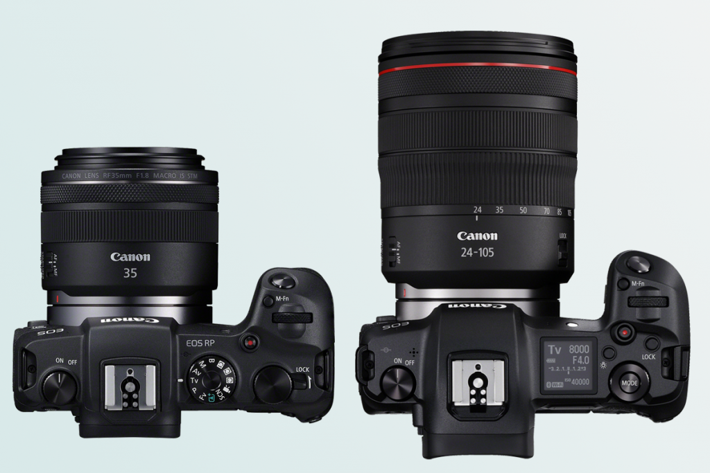Canon EOS RP frente a EOS R