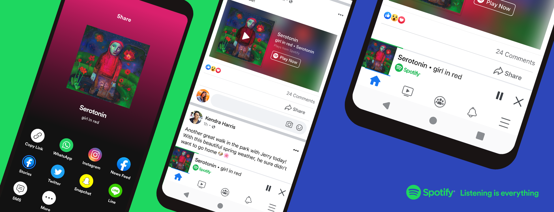 Como escuchar musica de Spotify en su News Feed de