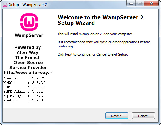 Cómo instalar WAMP paso 1