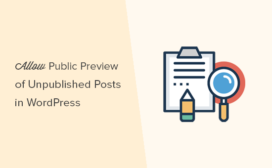 Como permitir la vista previa publica de publicaciones no publicadas