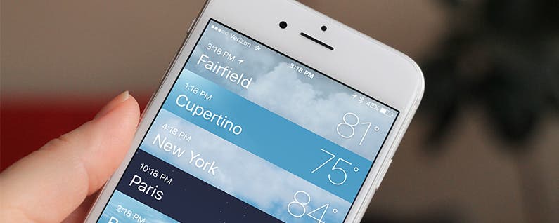 Como agregar y eliminar ubicaciones en la aplicacion Weather en