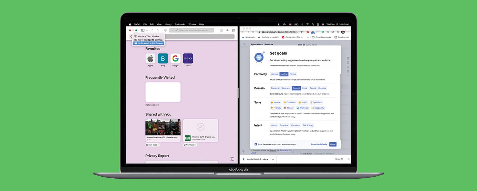 Como hacer pantalla dividida en Mac MacOS Monterey
