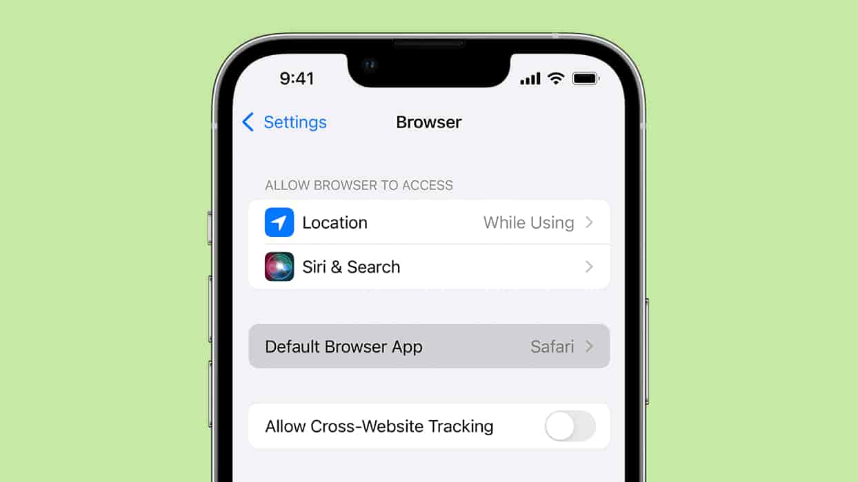 Como configurar un navegador predeterminado en iOS