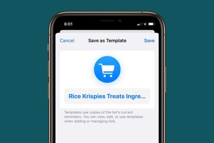 Como crear plantillas de recordatorios para iPhone iOS 16
