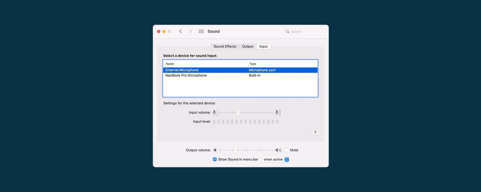 Como seleccionar dispositivos de entrada y salida de audio de