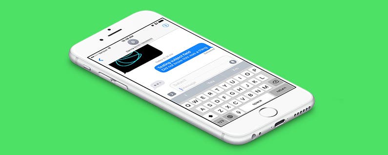 Mostrar campo de asunto en iPhone como agregar o eliminar