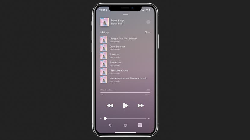 Como ver tu historial de musica de Apple
