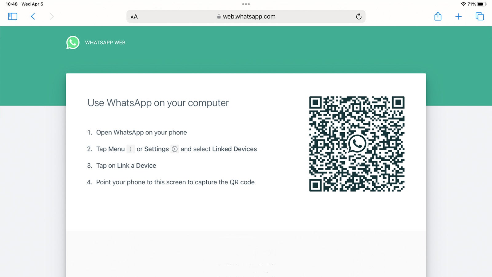 Como usar WhatsApp en un iPad
