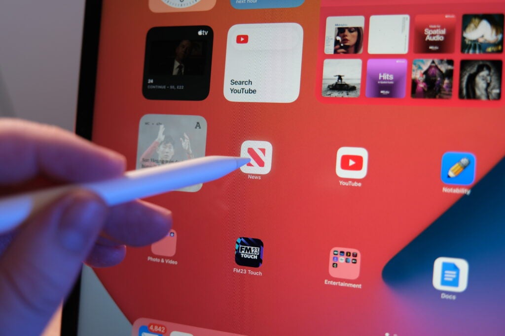 Usando el Apple Pencil con M2 iPad Pro