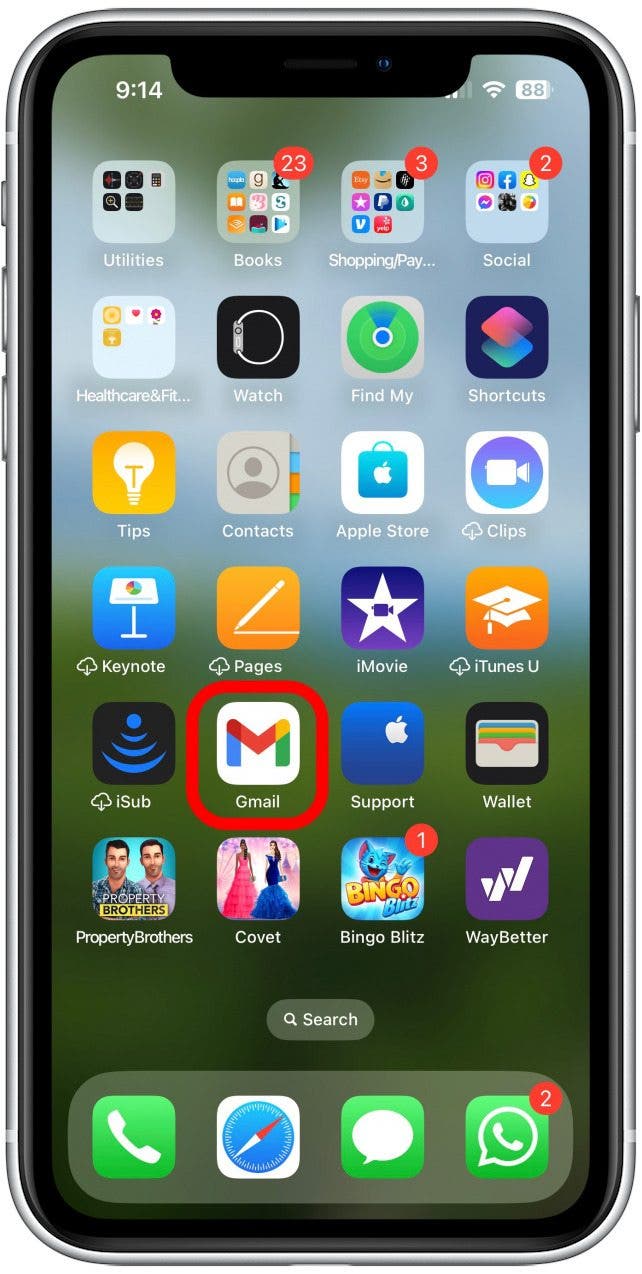 abrir Gmail cómo cambiar el mapa predeterminado en iPhone