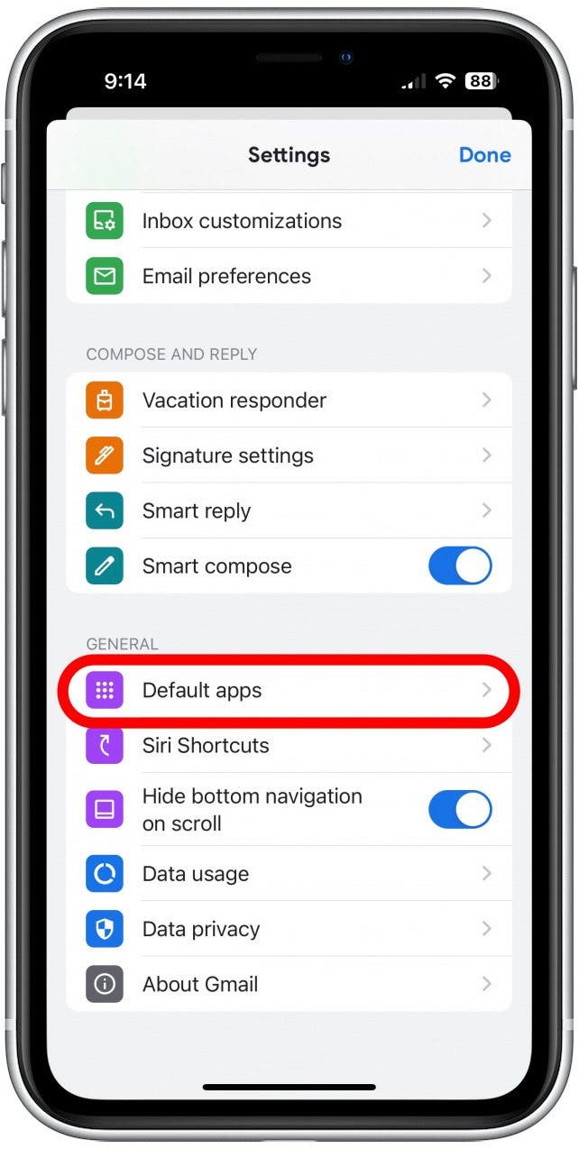 toque mapas predeterminados google maps como predeterminado en iphone