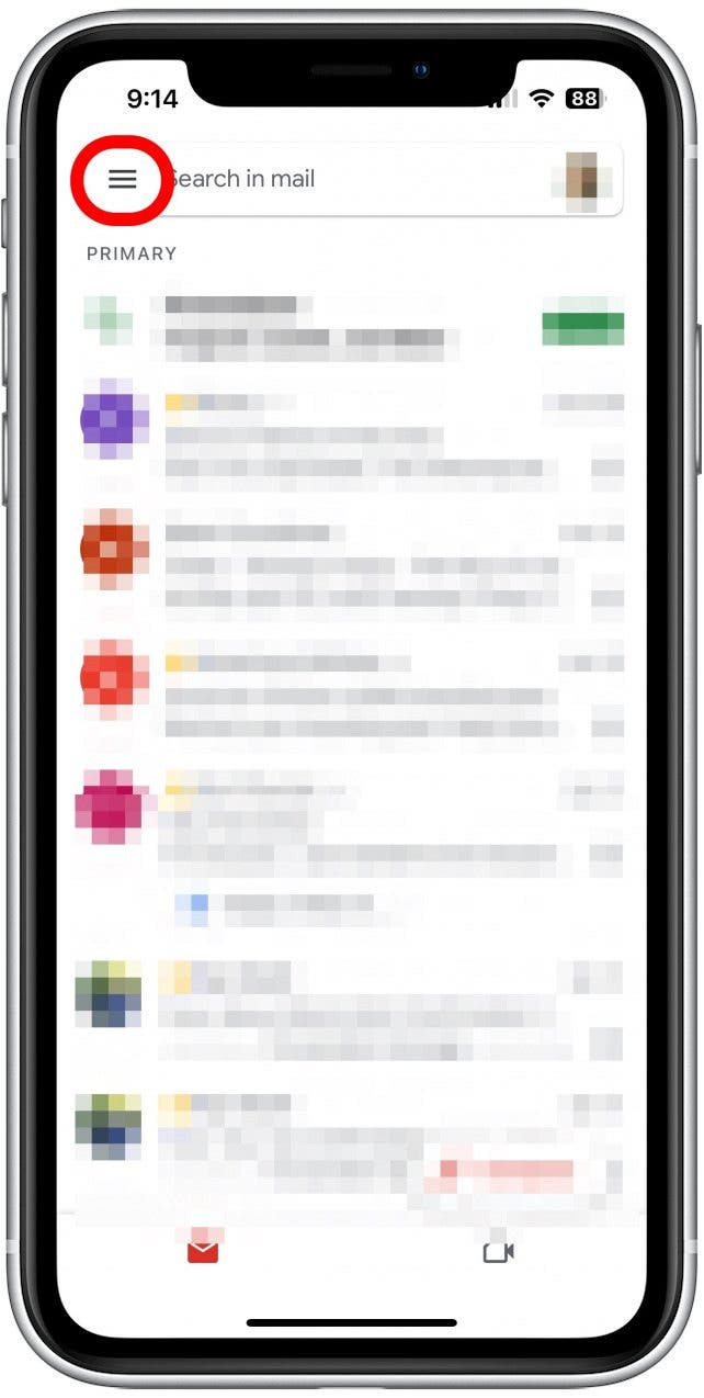 toque el elemento del menú cómo cambiar la aplicación de mapas predeterminada en el iPhone