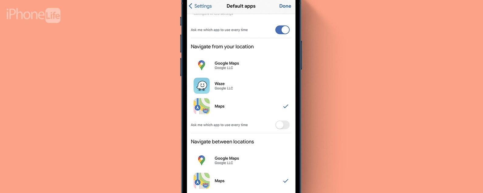 Como hacer que Google Maps sea predeterminado en iPhone aunque