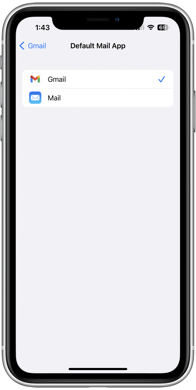gmail predeterminado cómo cambiar mapas predeterminados en iphone