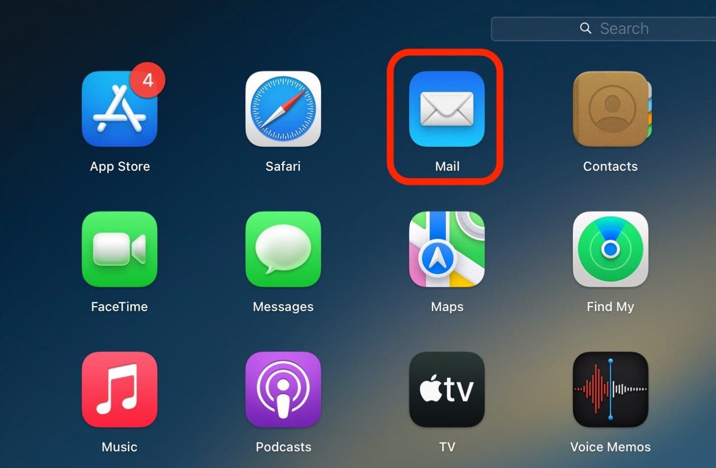 En su Mac, abra la aplicación Correo.