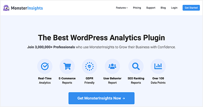 El complemento de Google Analytics de MonsterInsights