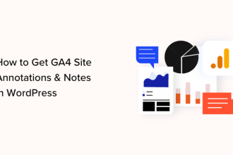 Como obtener anotaciones y notas del sitio GA4 en WordPress