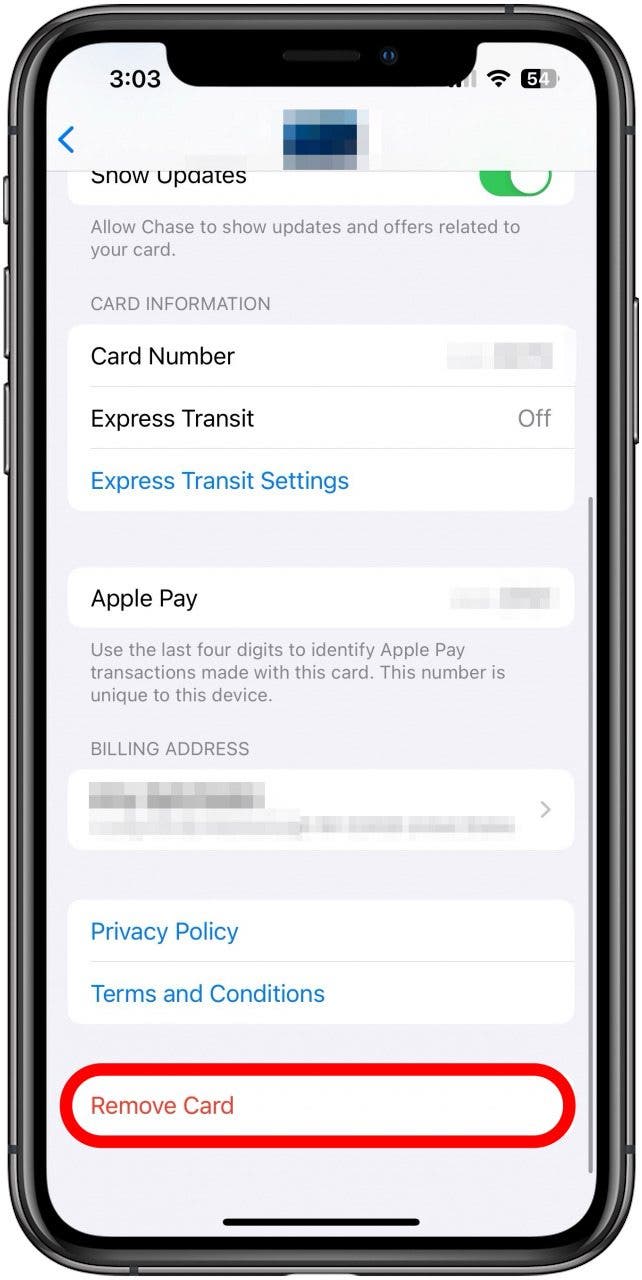 como borrar transacciones en apple pay