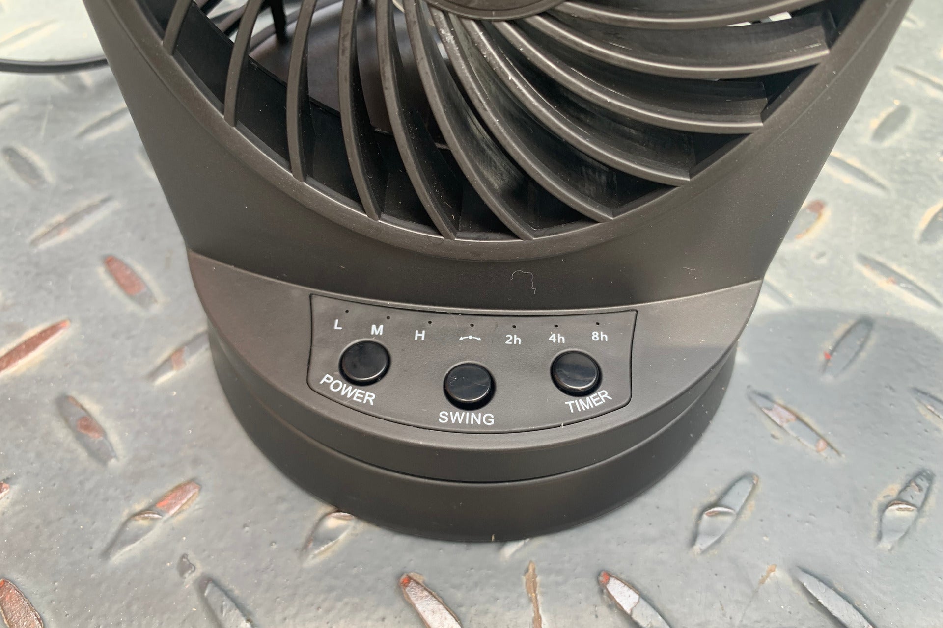 Controles de ventilador de torre oscilante doble Dr. Prepare de 13 pulgadas