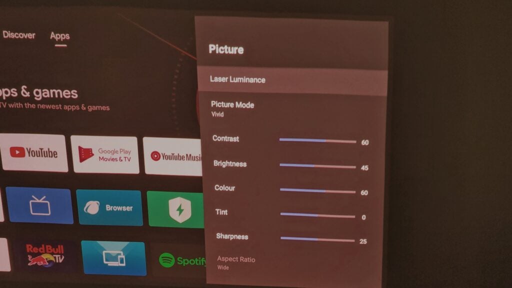 Menú Hisense PX1 Pro