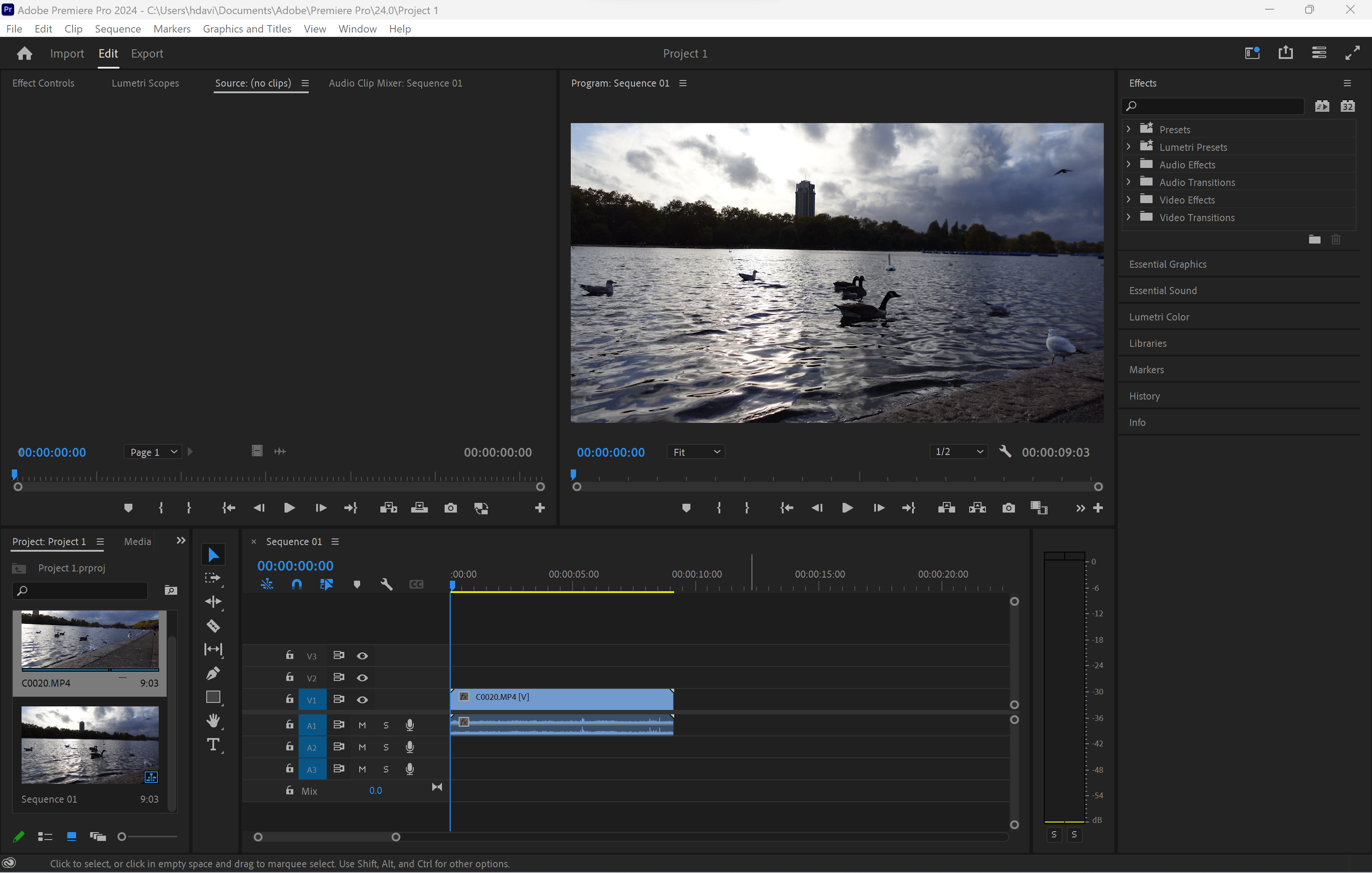 Como recortar un video en Adobe Premiere Pro