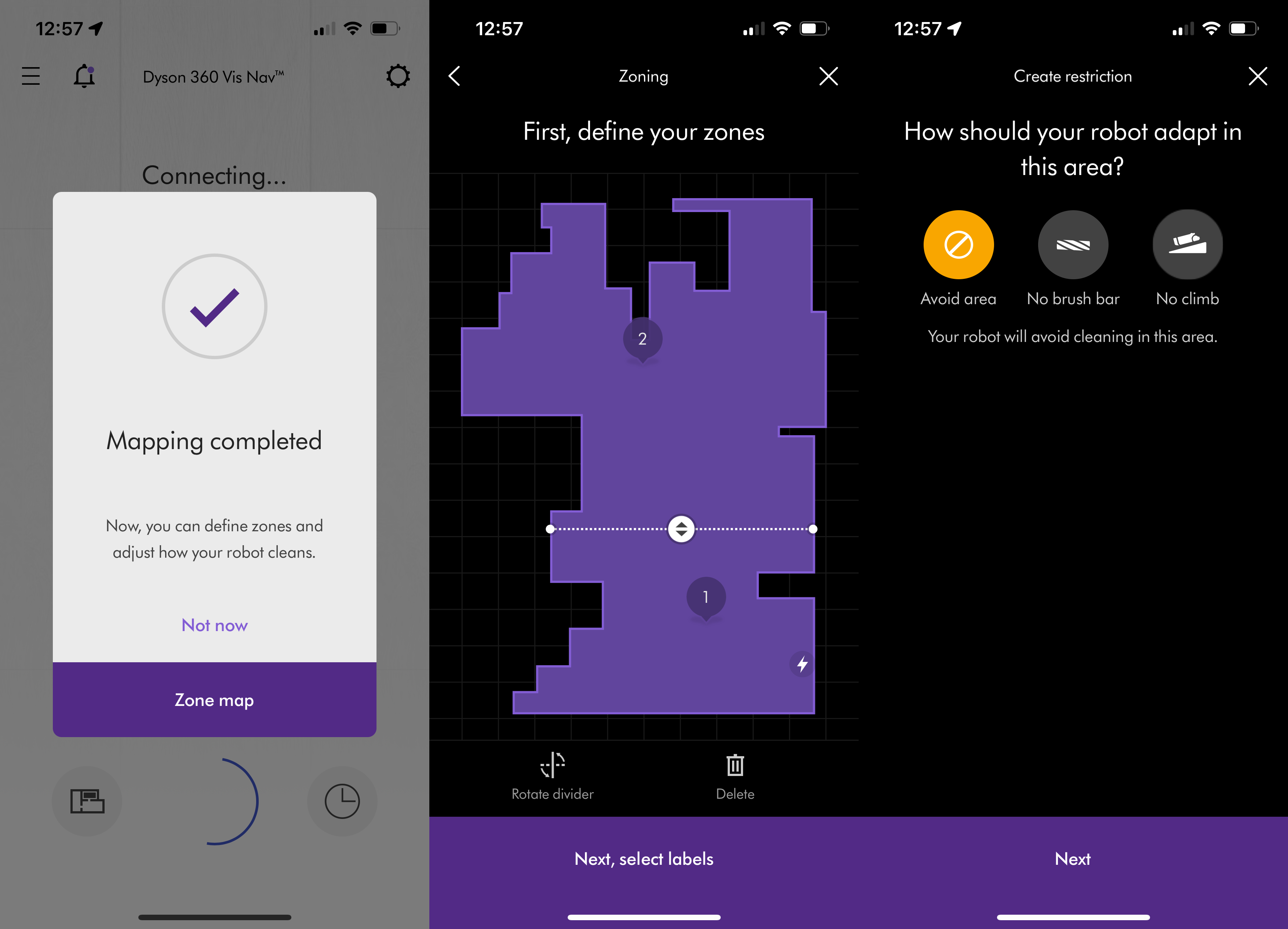 Dyson 360 Vis Nav crea un mapa