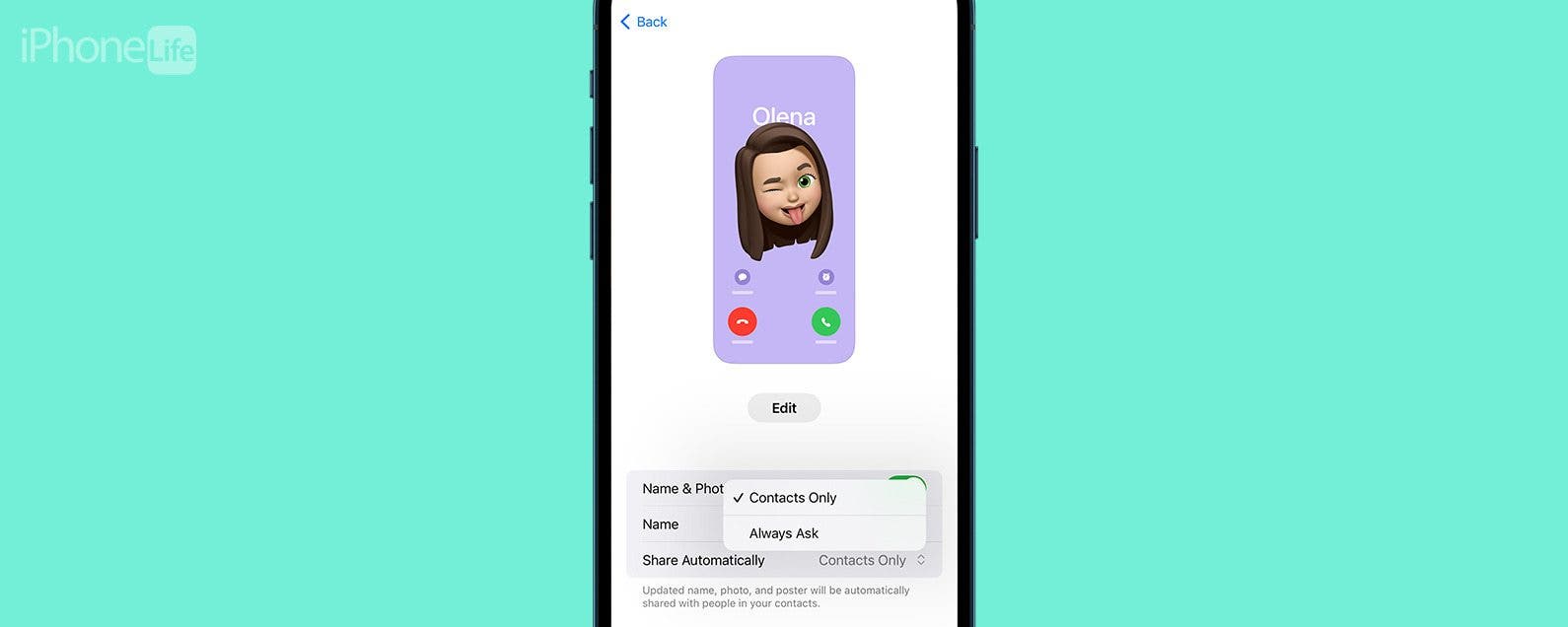 Como personalizar las tarjetas de contacto del iPhone para compartirlas