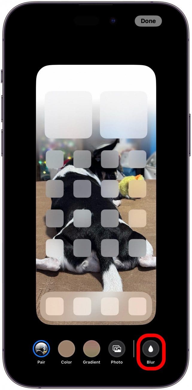 Desenfocar el fondo de pantalla